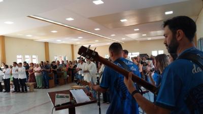 Festa em Louvor a SÃ£o SebastiÃ£o em Campo do Bugre Marcou Encerramento do Ciclo do Padre Edinaldo Mendes